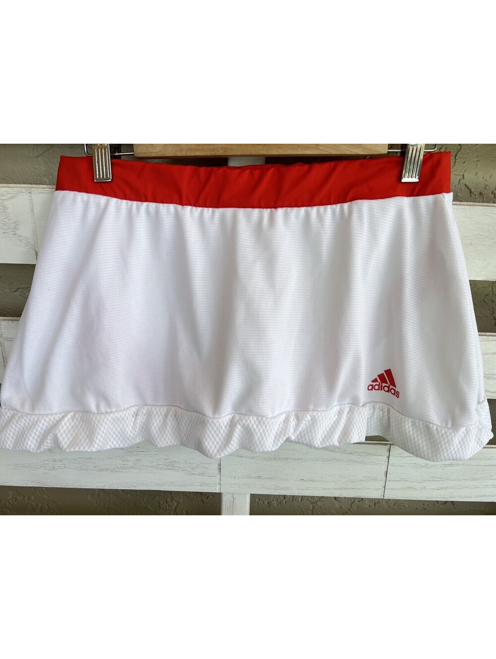 Adidas Formotion ClimaCool White & Red Tennis Skort Skirt with Shorts Women's S.